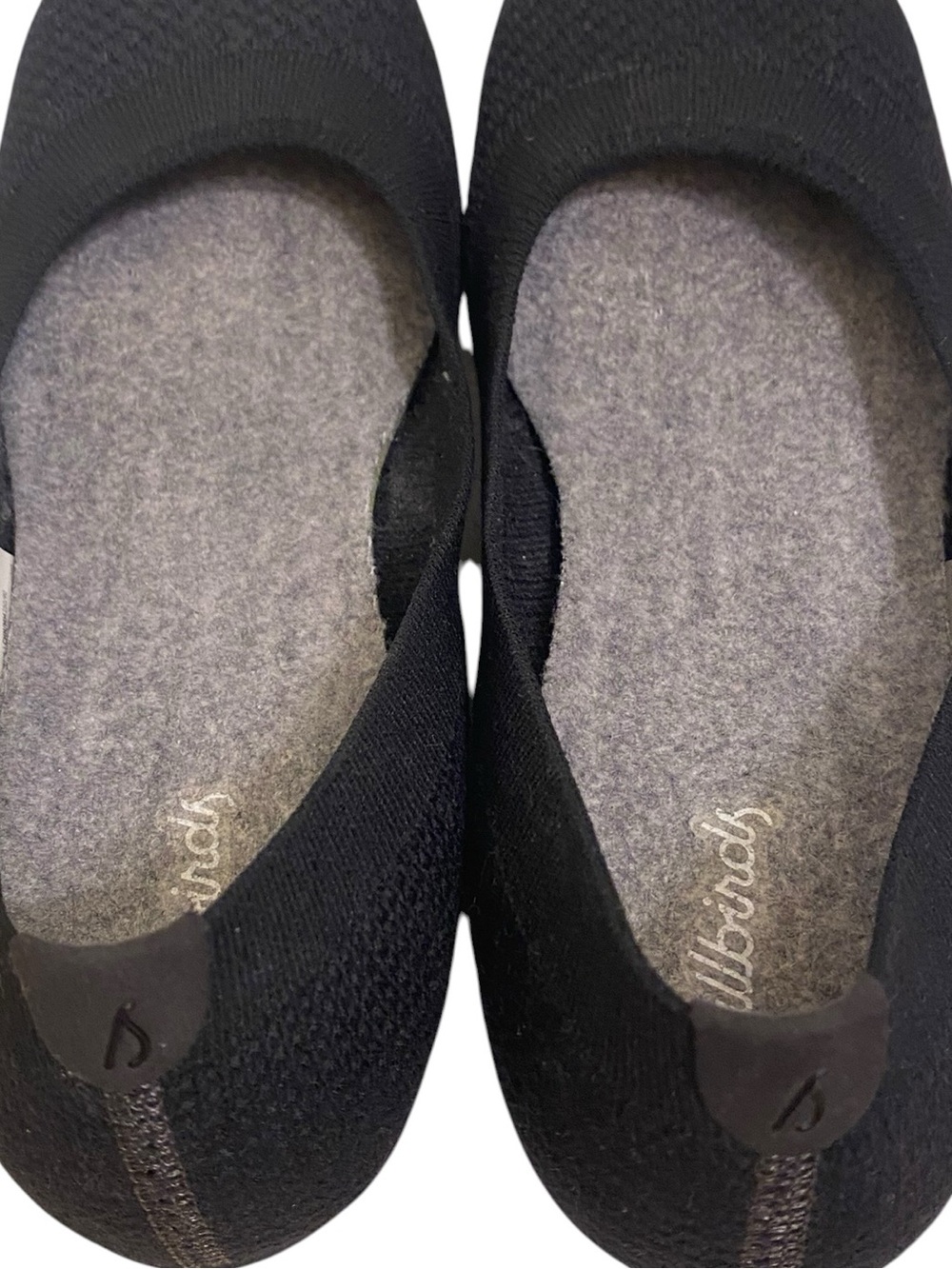 ALL BIRDS KNIT BLACK BALLET FLATS RUBBER SOLES SIZE 8 COMFORT FLATS FLEXIBLE - Picture 8 of 10